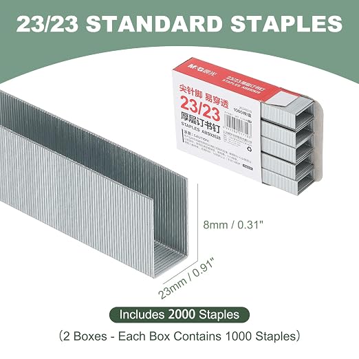 PATIKIL 23/23 Staples for Stapler - Image 2