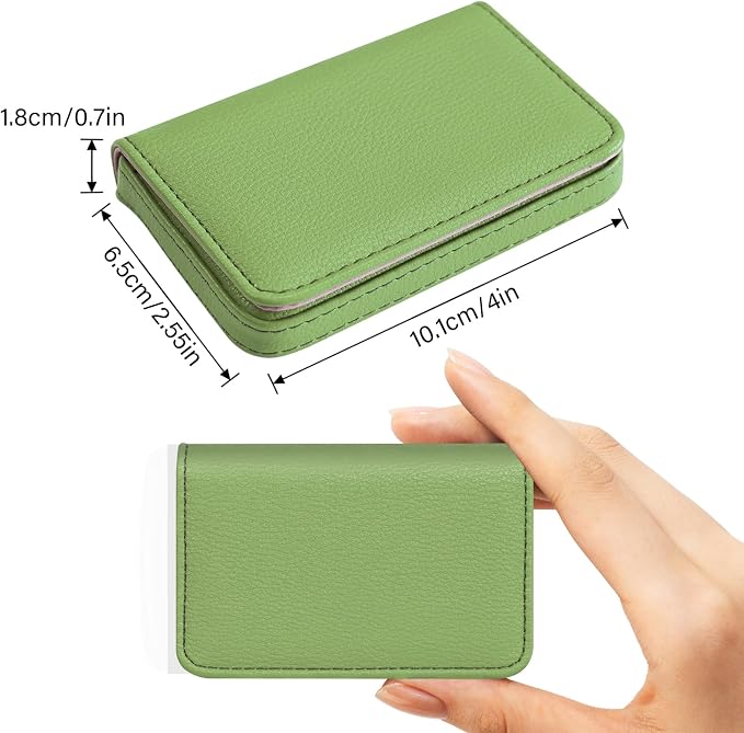 Business Card Holder，PU Leather Business Card Case Color Printing Pattern Card - Image 2