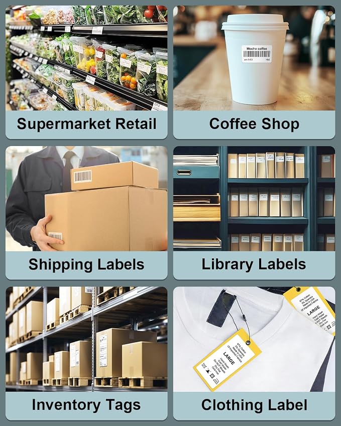 2.25" x 1.25" 3-Proof White Direct Thermal Labels - Image 6
