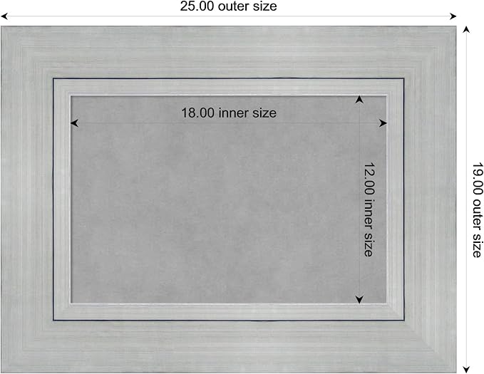 Amanti Art Silver Framed Magnetic Board 19x25 Small Vision Board - Image 4