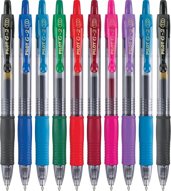 Pilot G2 Premium Retractable Gel-Ink Rolling Ball Pens, Bold Point, 1.0 Gel Pens by PilotCorporationofAmerica