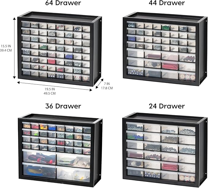 IRIS USA Plastic Storage Drawers, Stackable Teacher Toolbox, Small Parts - Image 4