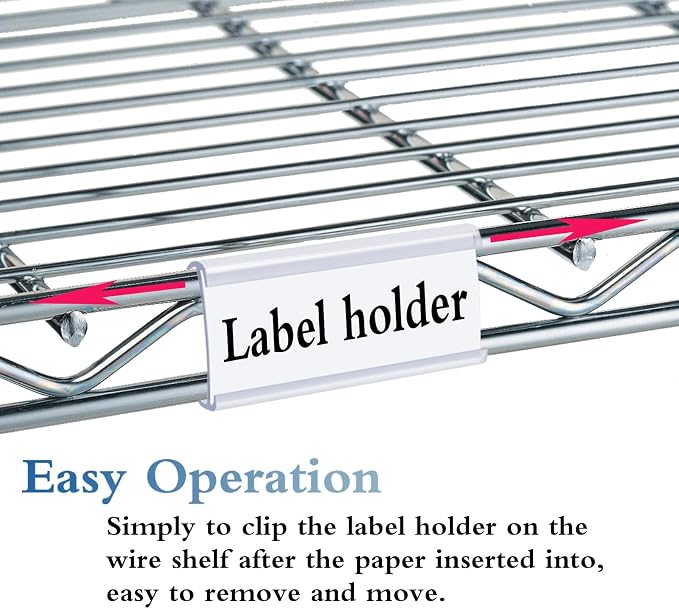 Wire Shelf Label Holders Compatible - Image 3