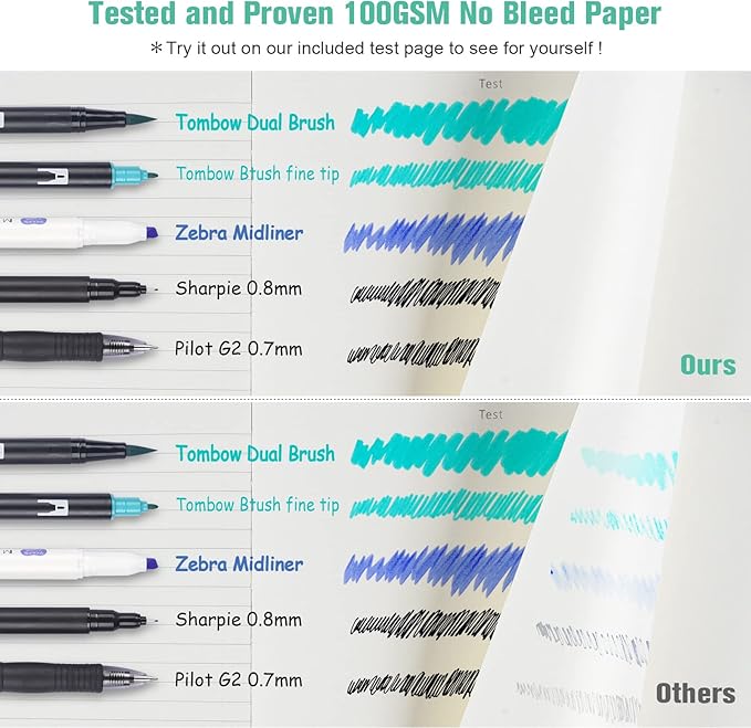 5 Pack College Ruled Notebook, 312 Numbered Pages Thick Notebooks Bulk, 100gsm No Bleed Paper Hardcover Leather Journal, Lined Journal Notebook Set for Women Men School Office, A5, Multicolor-DeskLoop Office