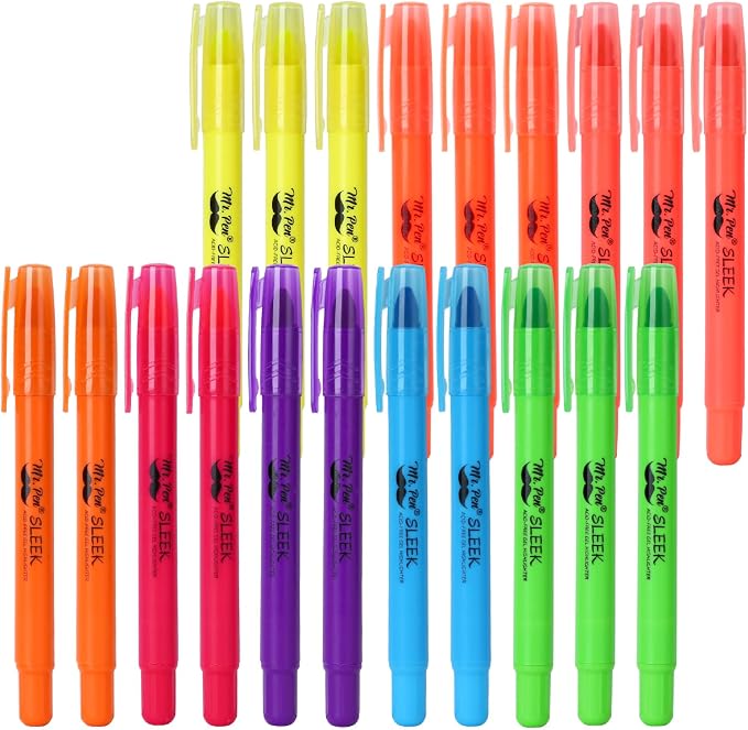 Mr. Pen- No Bleed Gel Highlighters, Vibrant Colors, 20 Pack | Bible by MrPen