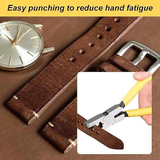2PCS Band Leather Punching Pliers 2.0mm Belt Punch Tool - Image 3