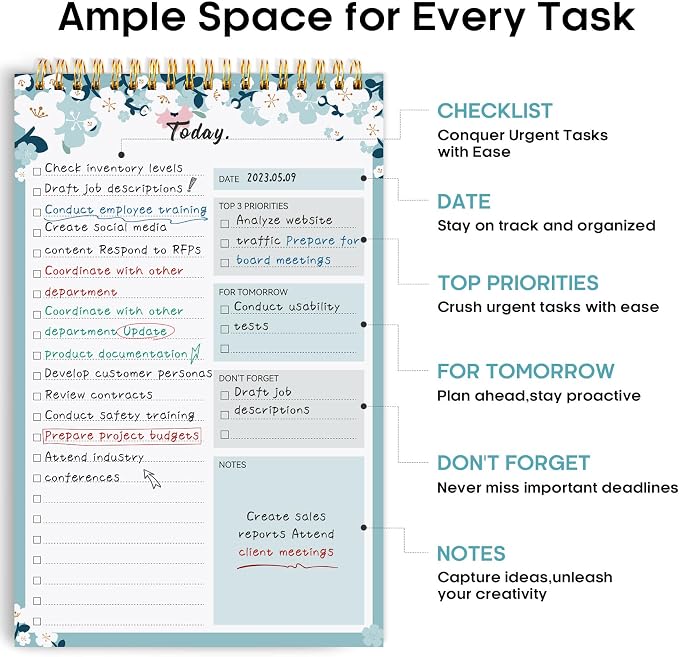 Taja To Do List Notepad - Image 2