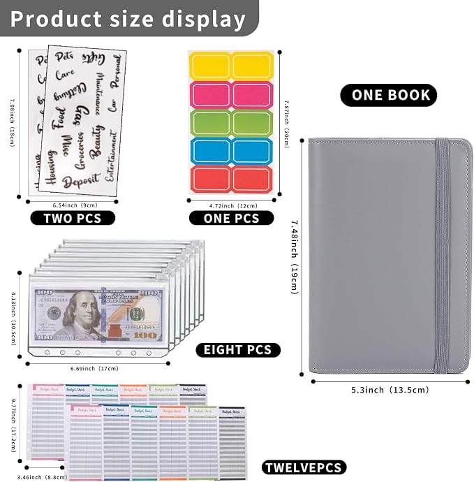 NICOOTH Budget Binder A6 Money Saving Binder - Image 2