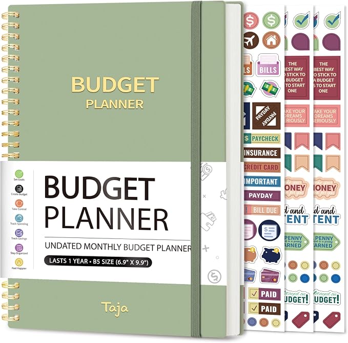 Budget Planner - Monthly Budget Book by Taja