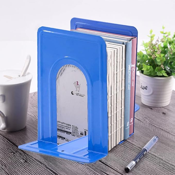 Metal Book Ends for Office Home, Book Shelf Holder Home Decorative, Book Ends - Image 7