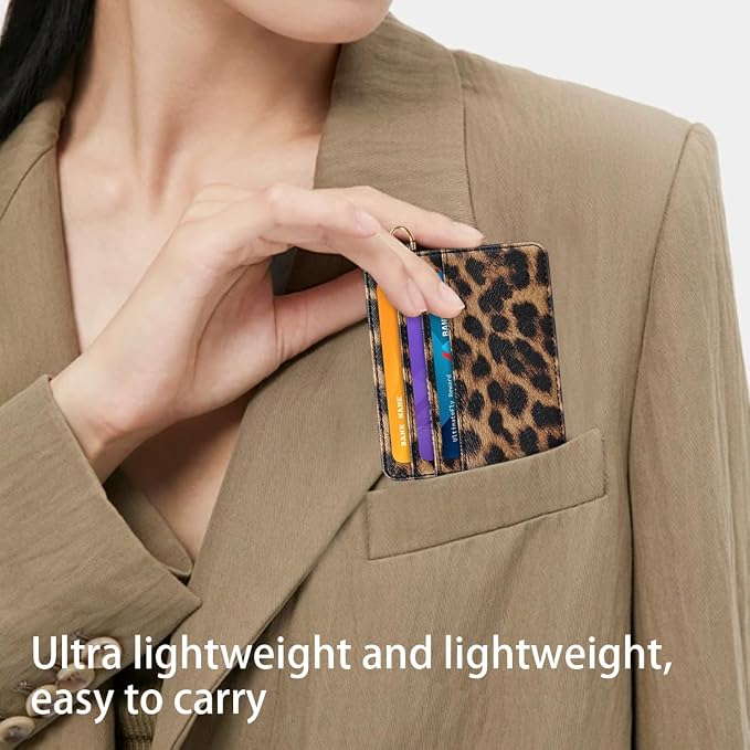 Slim Minimalist Pocket Credit Card Holder Wallet RFID Blocking Lightweight Thin - Image 7