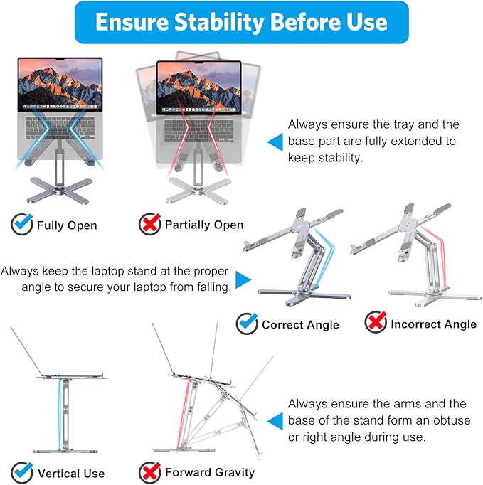 OMOTON 360° Rotating Laptop Stand Riser - Image 6