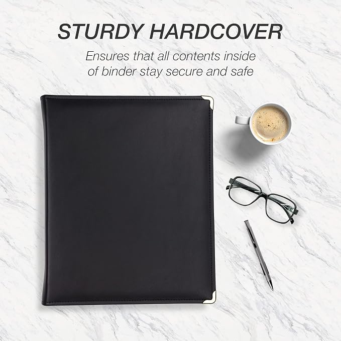 Samsill Classic Collection Leather Binder, Executive Presentation Portfolio - Image 5