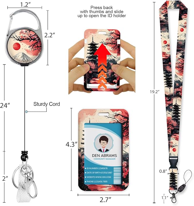 Piefly Lanyards for Id Badges, Badge Holder - Image 5