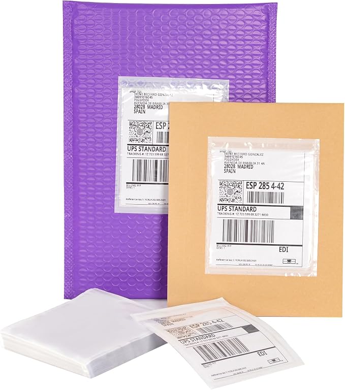 100 PCS 4.5"x 5.5" Clear Self-Adhesive Packing List Envelopes - Image 3