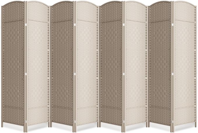 Cocosica 8 Panel Room Divider, 6Ft Folding Privacy Screen, Tall by cocosica