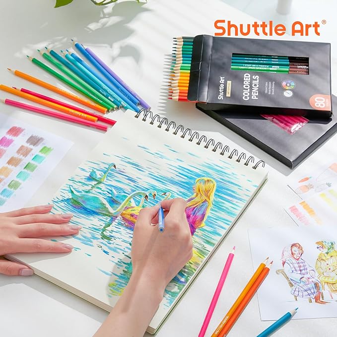 Shuttle Art 80 Colored Pencils, Colored Pencils - Image 2
