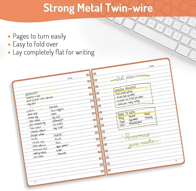 Forvencer Lined Spiral Journal Notebook - Image 3