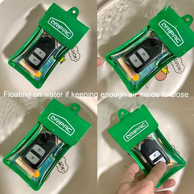 DRIPAC Waterproof Car Key FOB Case Waterproof Wallet Waterproof Holder Pouch - Image 5