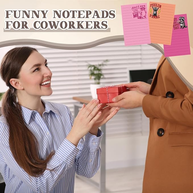 12 Pack Funny Notepads, 5x3 Inches Sarcastic Note Pads Memo Fun Office Gifts - Image 4