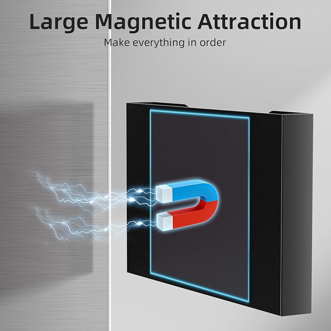 Marbrasse 2p Magnetic File Holder, Magnetic Hanging Wall File Organizer - Image 3