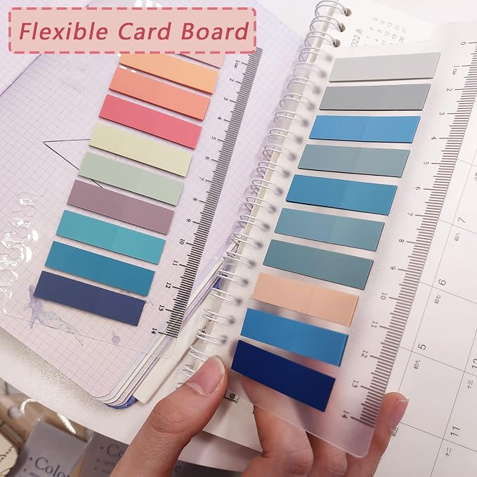 Potanro Sticky Tabs 1200 Pcs Sticky Book Tabs Colorful Annotation Tabs - Image 3