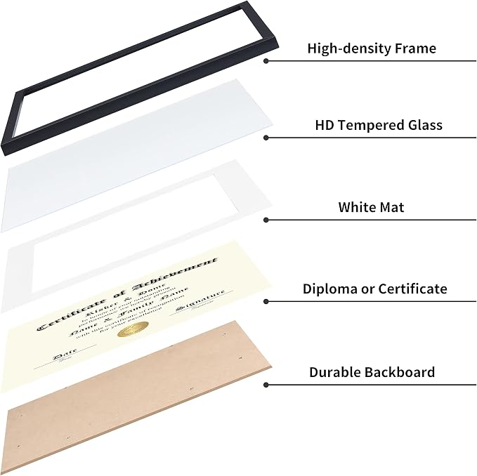 ELSKER&HOME 8.5x11 Diploma Frame Black 6 Pack - Image 4