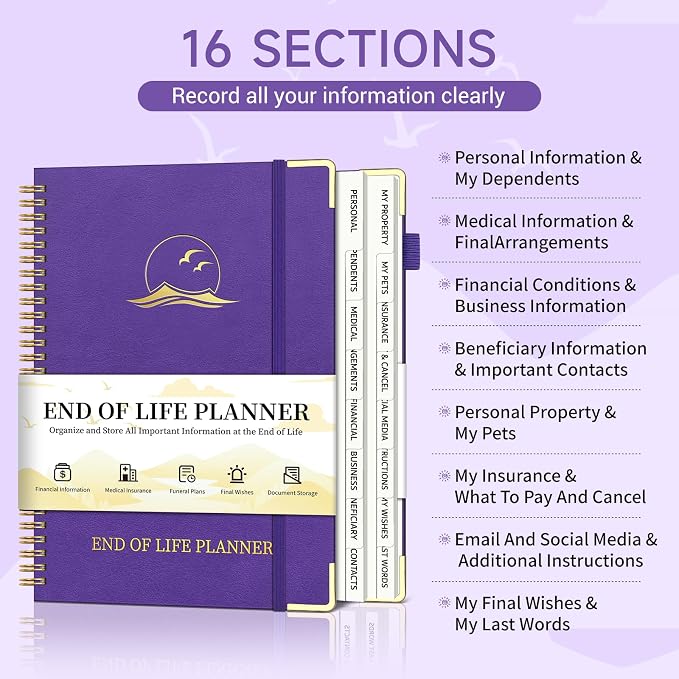 End of Life Planner, Estate Planning Organizer - Image 3