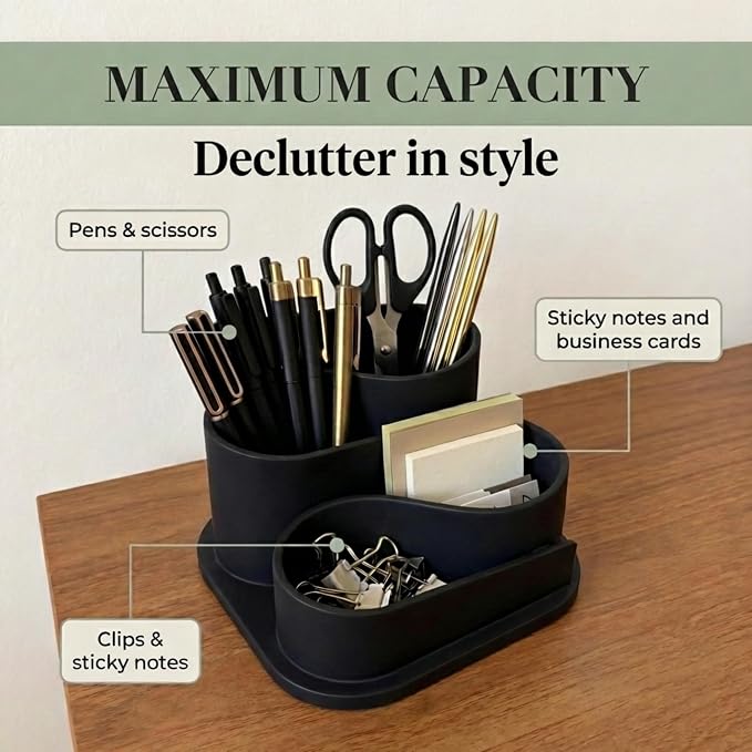 OAKOA Black Desk Organizer - Image 6