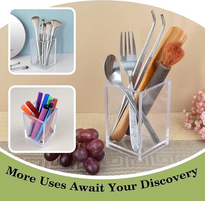 20 Pack Clear Acrylic Pen Holders - Image 5
