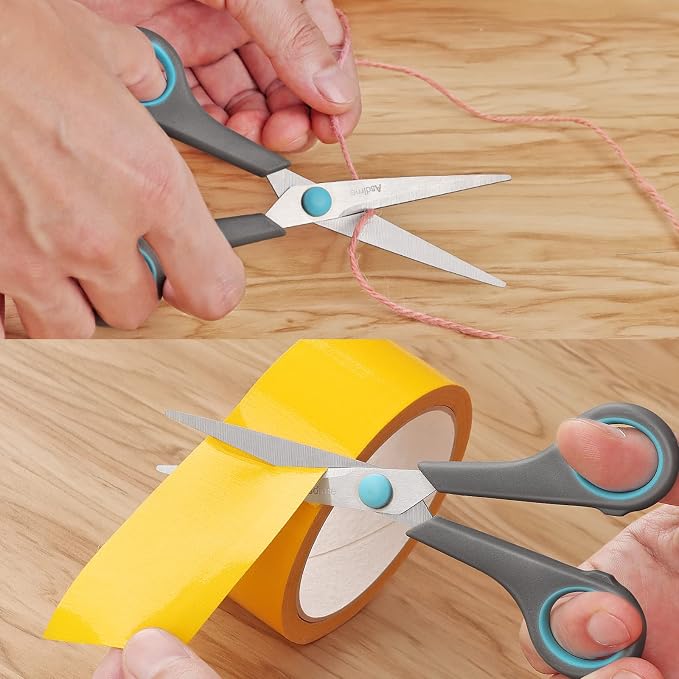 Asdirne 6.4" Scissors, Stainless Steel Blades, Soft Grip Handle, Suitable - Image 6