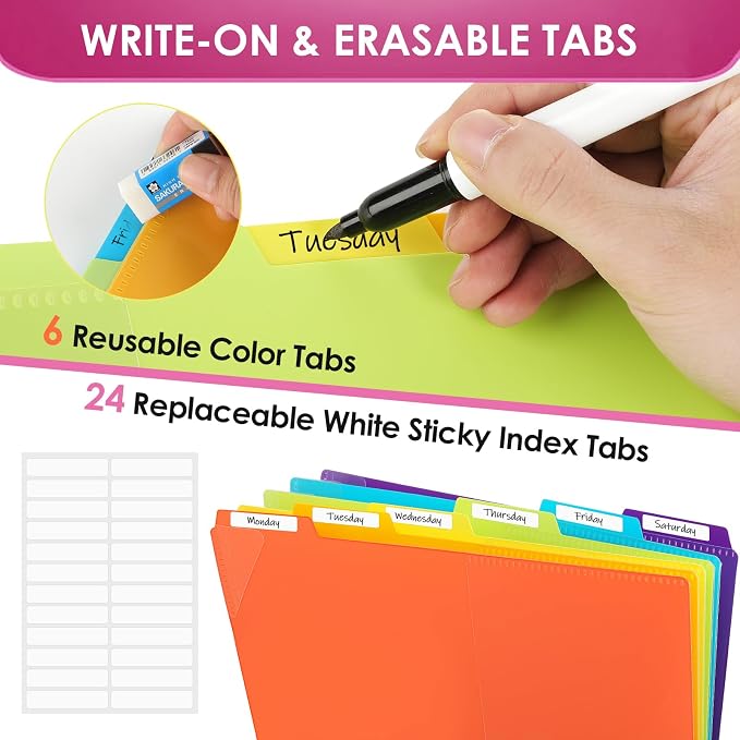 KTRIO 12 Pocket Project Organizer, Letter Size Spiral Binder, Letter Size Fit - Image 5