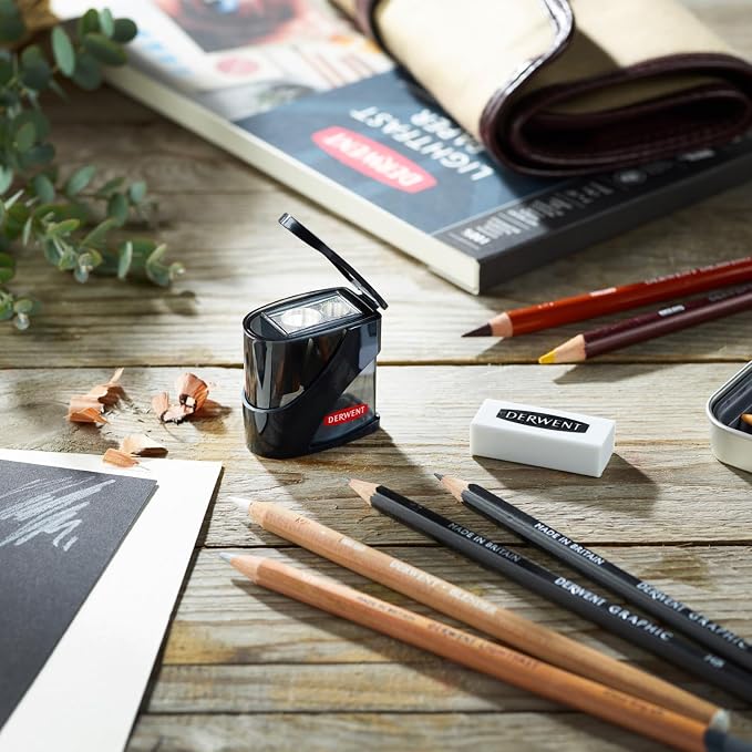 Derwent Twin Hole Pencil Sharpener, 11.5mm & 8.25mm - Image 9