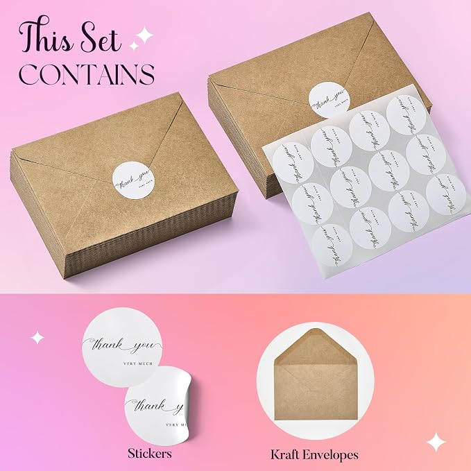 ACSTEP 2400PACK Kraft 5X7 Envelopes, Invitations, Greeting Cards Mailing - Image 7