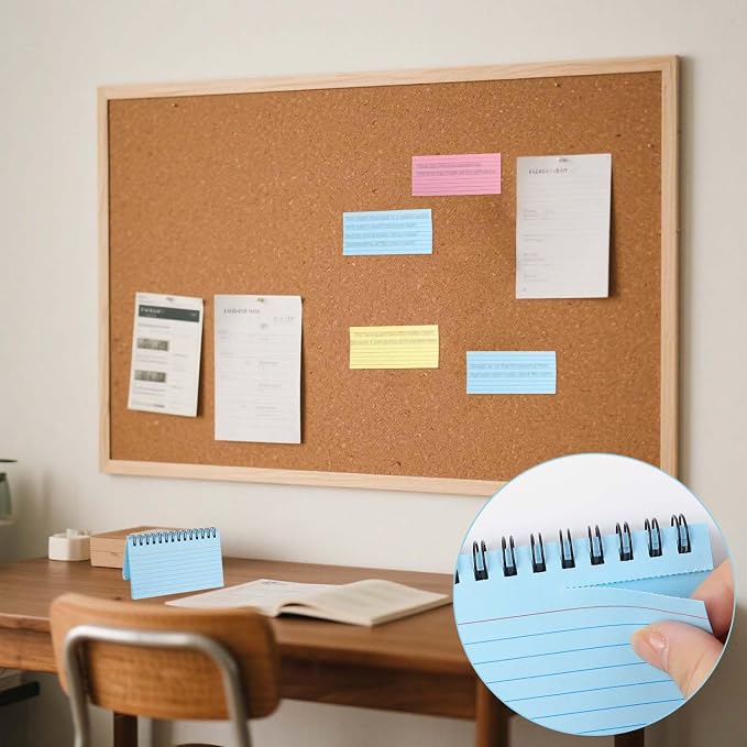 200 Sheets Spiral Index Cards 3 x 5 Inches Spiral Bound Ruled Note Cards - Image 5