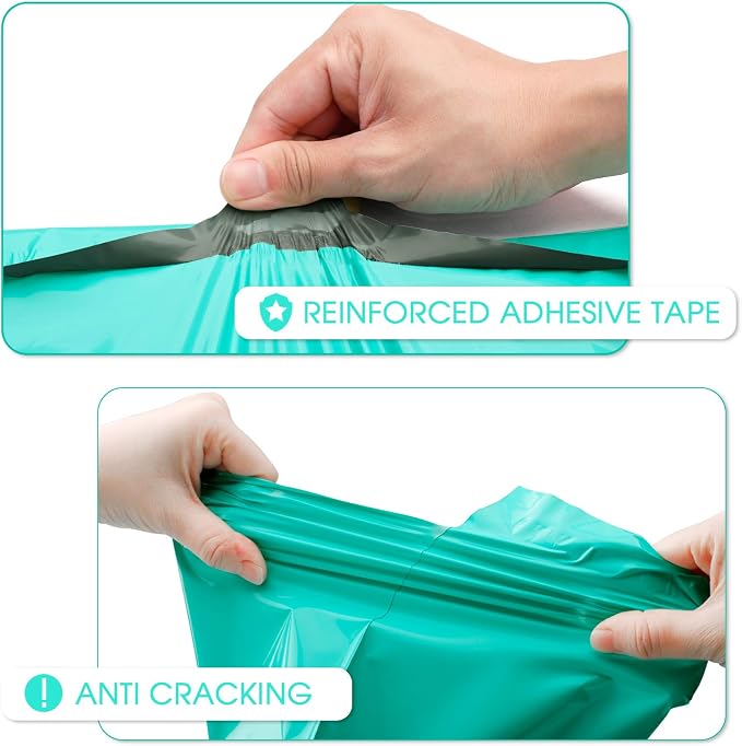 Metronic Teal Poly Mailers 14.5x19 Large Poly Mailers 100 Pack Self-Seal - Image 2
