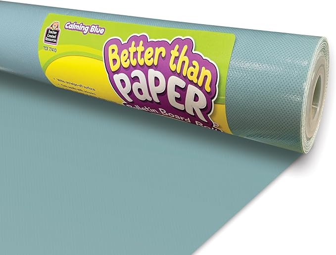 Teacher Created Resorces Calming Blue Better Than Paper® Bulletin Board Roll by TeacherCreatedResourcesOS