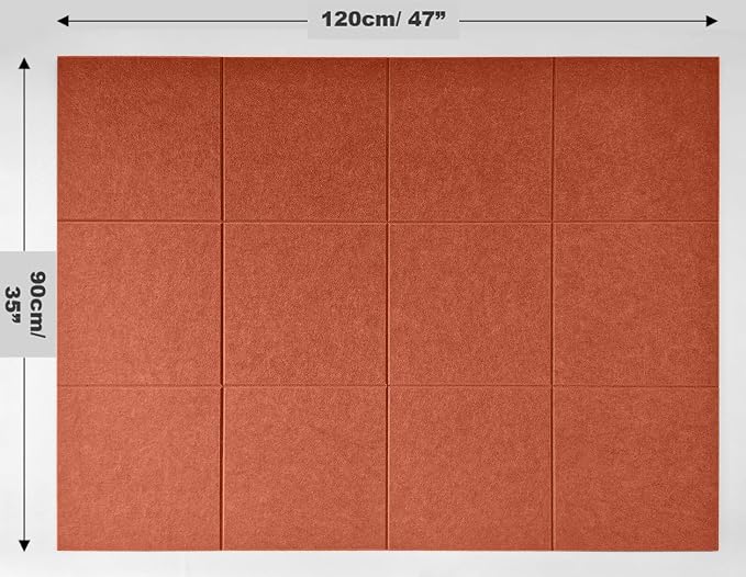 Felt Wall Tiles | Large Cork Board Alternative | Aesthetic Felt Bulletin Board - Image 2
