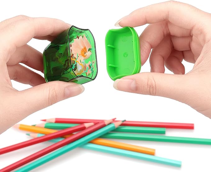 4 Pack Pencil Sharpener Manual, Double Holes - Image 4