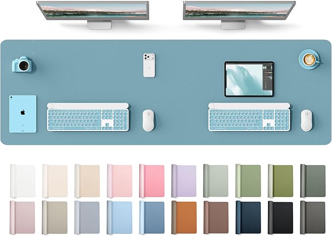 YSAGi Leather Desk Protector, Office Mat, Large Mouse Mat, Non-Slip PU Leather by YSAGi