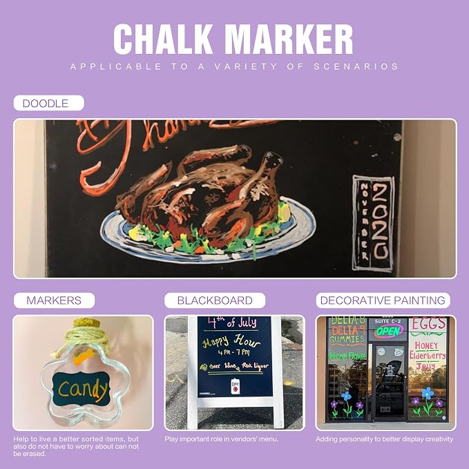 IJIANG Chalk Markers 24 Colors Pack - Image 4