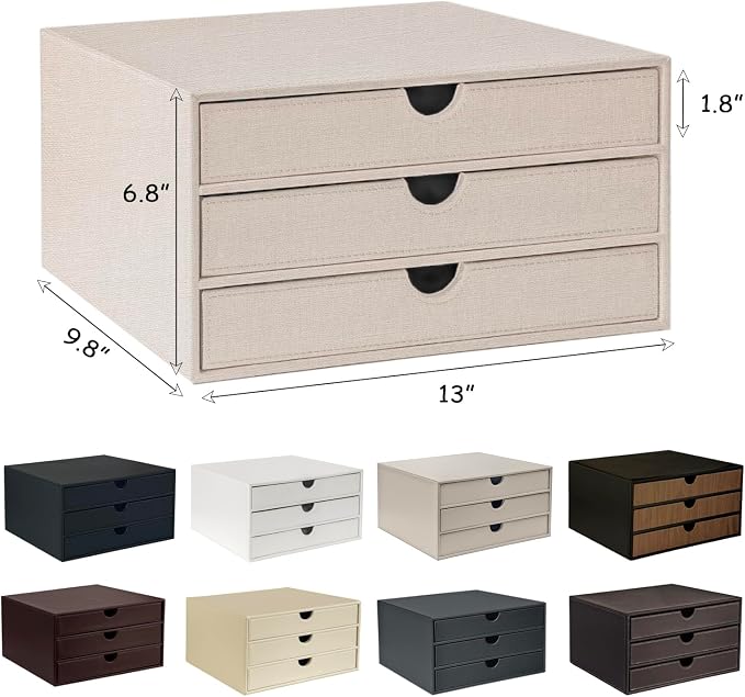 UnionBasic Document Organizer, 3-Drawer File Cabinet Document Storage Box - Image 6