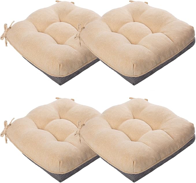 MAGIC ELEPHANT Chair Cushions for Dining Chair, Shredded Memory Foam Kitchen by Magicelephant