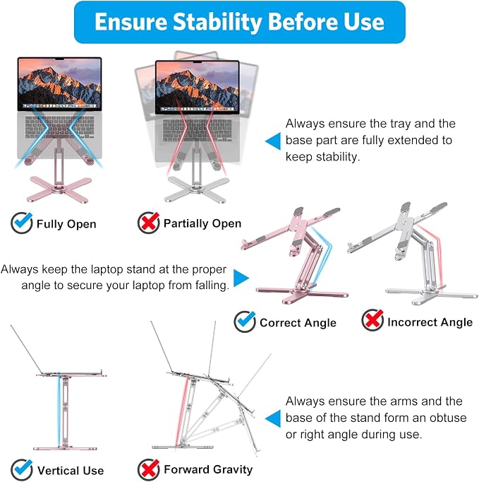 OMOTON 360° Rotating Laptop Stand Riser - Image 6