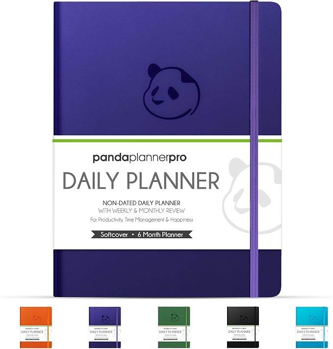 Panda Planner Pro A4 Daily Planner 2026, weekly & monthly layouts, habit tracker by PANDAPLANNER%C2%AE