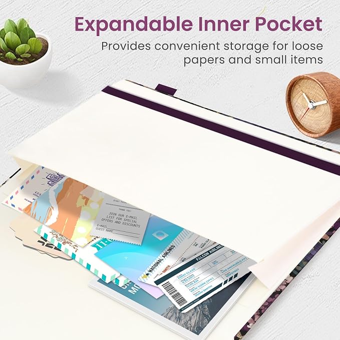 Lined Journal Notebook for Women & Men, Hardcover Leather Journal for writing - Image 5
