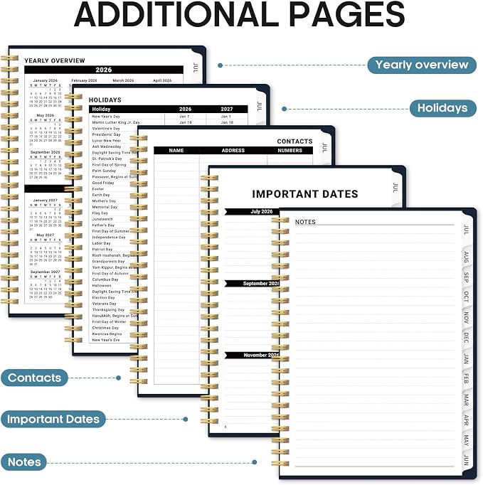 Planner 2026-2027, Academic Year Weekly and Monthly Calender Planner, from Jul - Image 5