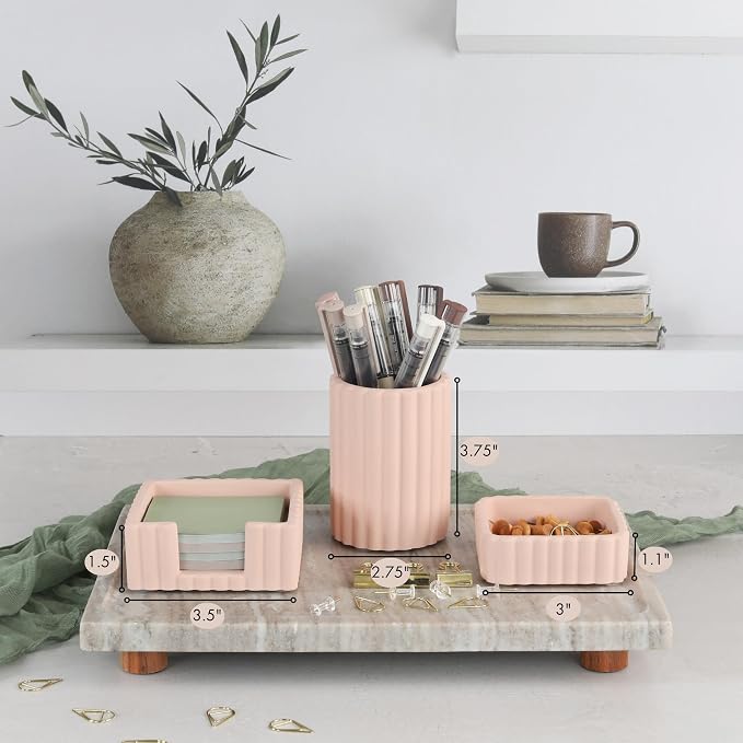 Aesthetic Desk Organizer Set of 3 - Image 8