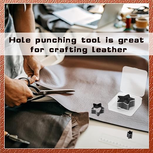 8 Pcs Leather Star Shape Cutter Tool Set, Leather Punch Set, High Carbon Steel - Image 6