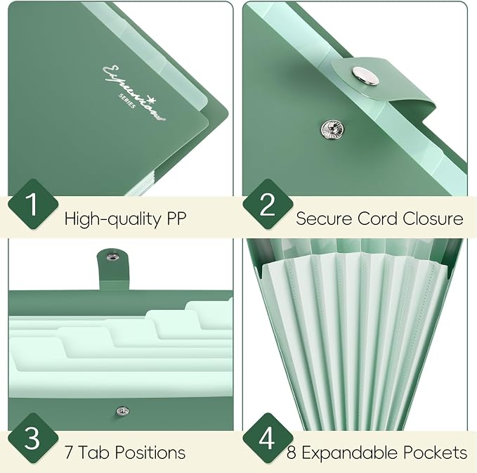 Sooez Elegant Accordion File Organizer - Image 5